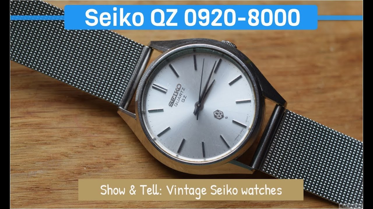 AFFORDABLE VINTAGE DRESS WATCH? Seiko QZ 0920-8000 1975 - YouTube