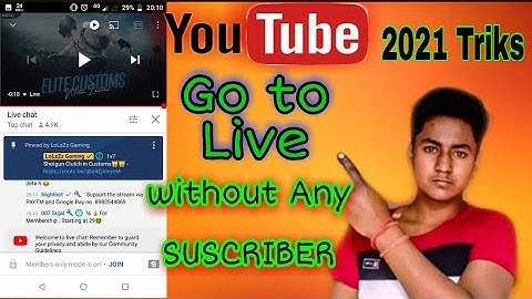 How to go live on youtube without 1000 subscribers || how to go live on youtube gaming || Go to live