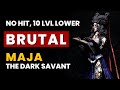 V rising  brutal maja the dark savant  no hit 10 levels lower frail  10 boss kill