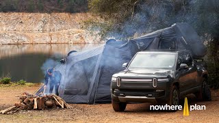 Dispersed Camping in the Shasta-Trinity National Forest: Rivian R1T & Rooftop Tent