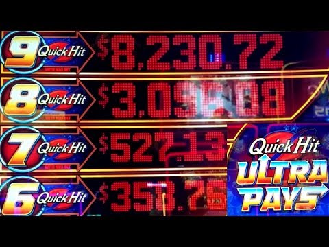 QUICK HIT Ultra Pays Slot Max Bet Bonus - Cash Wheel Quick Hit Slot Bonus -Stack Of Gold Slot Bonus - ???