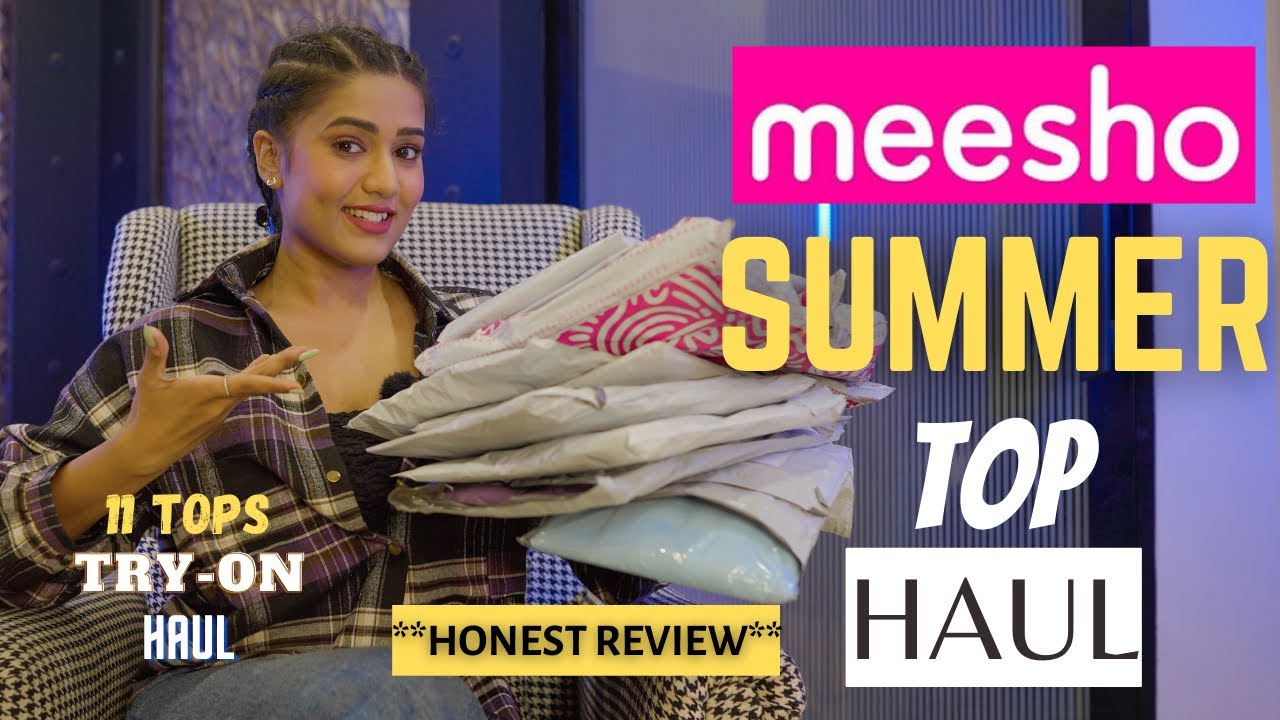 *Huge* MEESHO Summer TOP haul 👚| new summer collection | TRYON | HONEST REVIEW | gimaashi