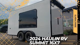 BRAND NEW 2024 Haulin RV Summit 7x16 enclosed camping trailer with tipout bed by @ForestRiverInc