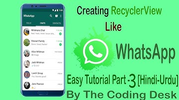 Android RecyclerView | The_Coding_desk [Hindi - Urdu] Part: 3