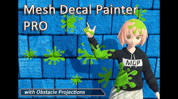 Mesh Decal Painter PRO - Unity asset demonstration