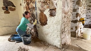 Perfecting Our Hemp Lime Plaster Mix - Portugal Property Renovation