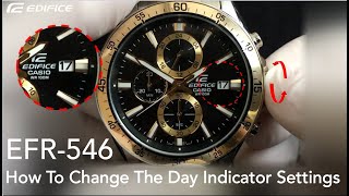 CASIO EDIFICE EFR 546 How To Change the 