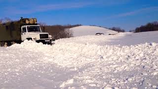 Штурмуем снег на ГАЗ 3308 «Садко»