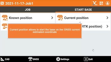 X-PAD Tutorials: GNSS Start GNSS base