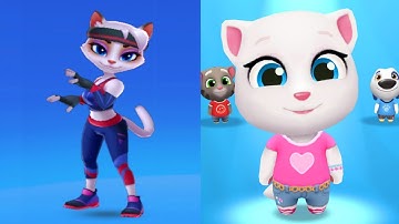 Runner Heroes vs Talking Tom Gold Run Gameplay 