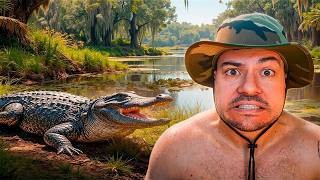 FUI ACAMPAR E PESCAR NA SELVA DA FLORIDA E ISSO ACONTECEU