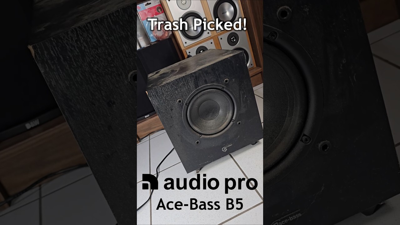 Trash Picked Subwoofer? AudioPro B5 (Ace-Bass) #subwoofer #ewaste