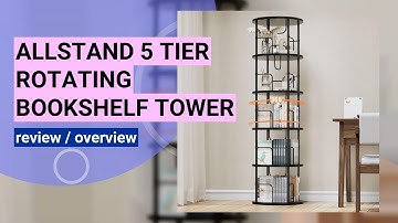 Allstand 5-Tier Rotating Bookshelf Review: The Ultimate Space-Saving Bookcase!