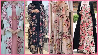 Floral Printed Fashion Abaya Designs| Beautiful Abaya Styles| Stylish Burqa Design| New Abaya Design screenshot 5