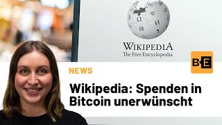 Wikipedia: Spenden in Bitcoin unerwünscht