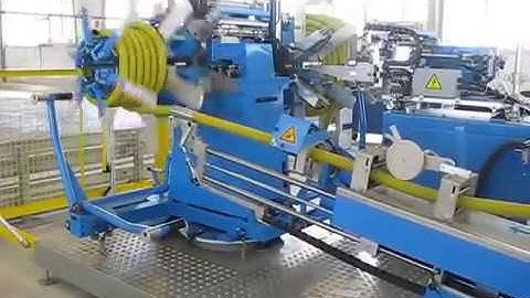 Automatic Pipe Coiler and Pipe Coil Strapping Machine