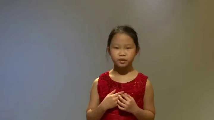 Deborah Chan (10) sings Wiegenlied n You Raise Me Up