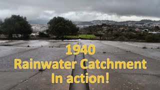 Magnificent Historic Rainwater Catchment Facility  הר אגר - מערכת איסוף המים - ביום גשם