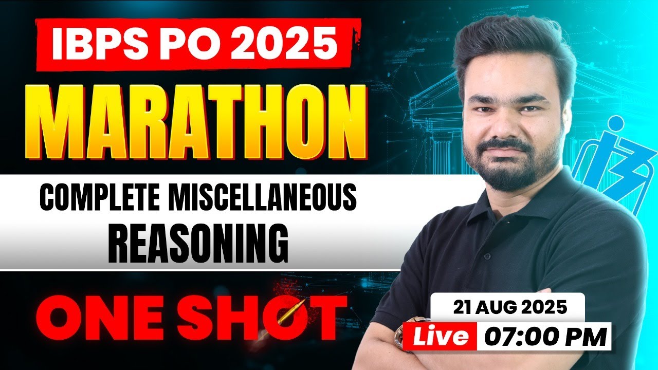 🚀 IBPS PO Prelims 2025 | Complete Reasoning Marathon | Miscellaneous ...