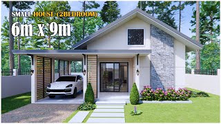 Small and Modern house | 6m x 9m with 2Bedroom (Simple life)