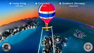 世界一周を小型飛行機で軽々と出来るフライトシミュレーター 🛩🌥🌎 【Geographical Adventures】 GamePlay 🎮📱 地形がリアル @itchiogames