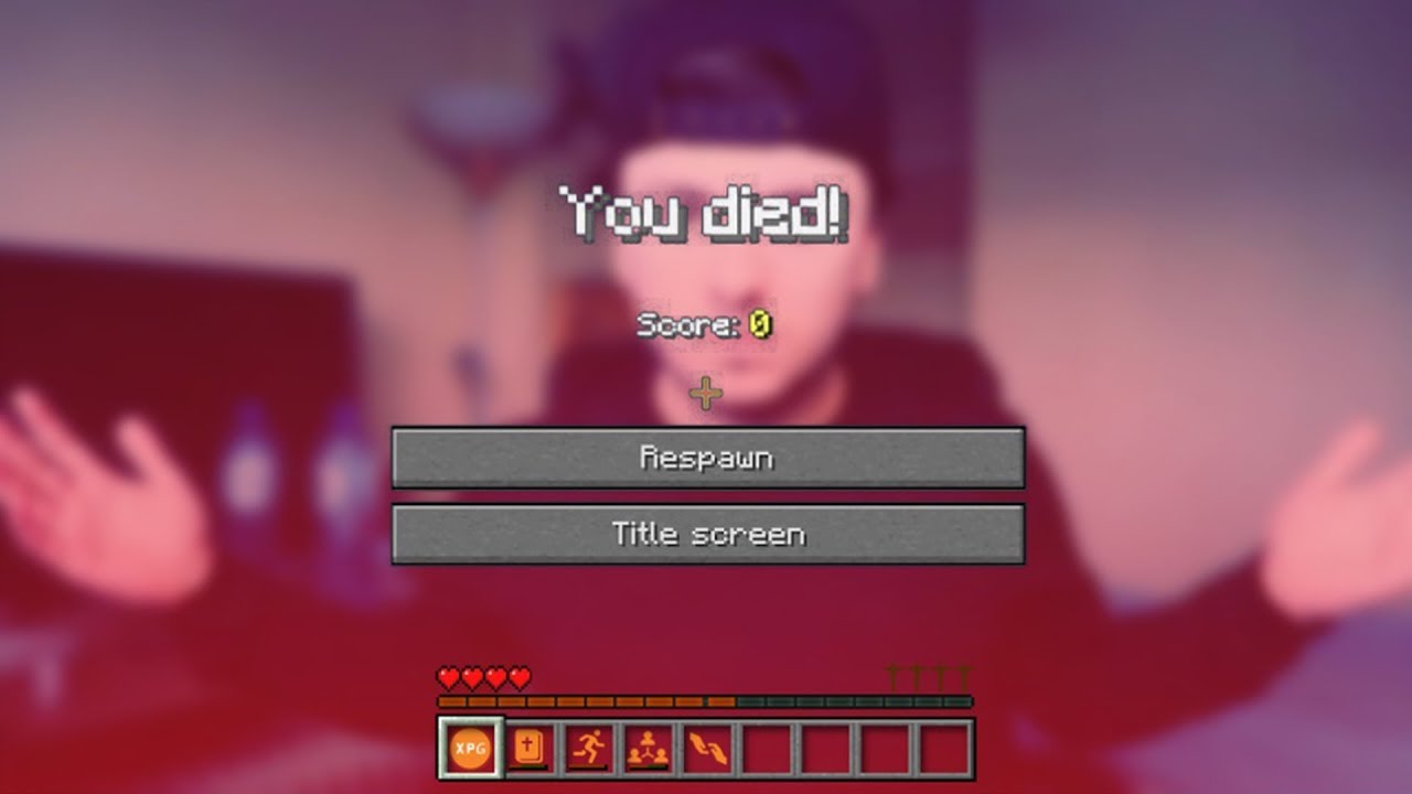 Minecraft Died Screen