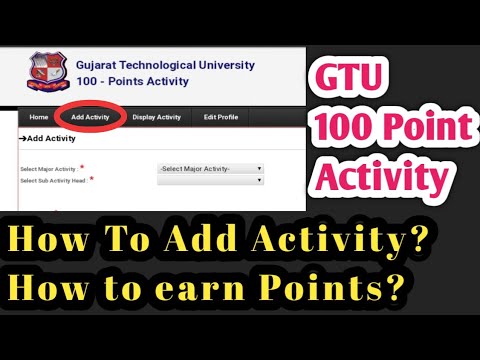 Gtu 100 point activity || How To Add Activity in Gtu Student PortaL | Full Details of Gtu 100 Point✓