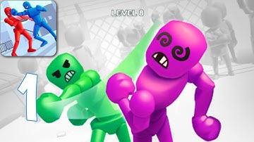 STICKMAN RAGDOLL FIGHTER - All Level Gameplay Walkthrough - Part 1 ⚔️🛡️