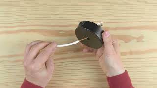 Tutorial: how to wire the mini metal ceiling rose kit with switch