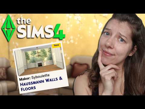 The Sims 4 Marketplace Haussmann Walls & Floors by Syboulette Maker Pack Review | OhcluckGames