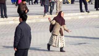 Lone Woman dancing at Korban Eit