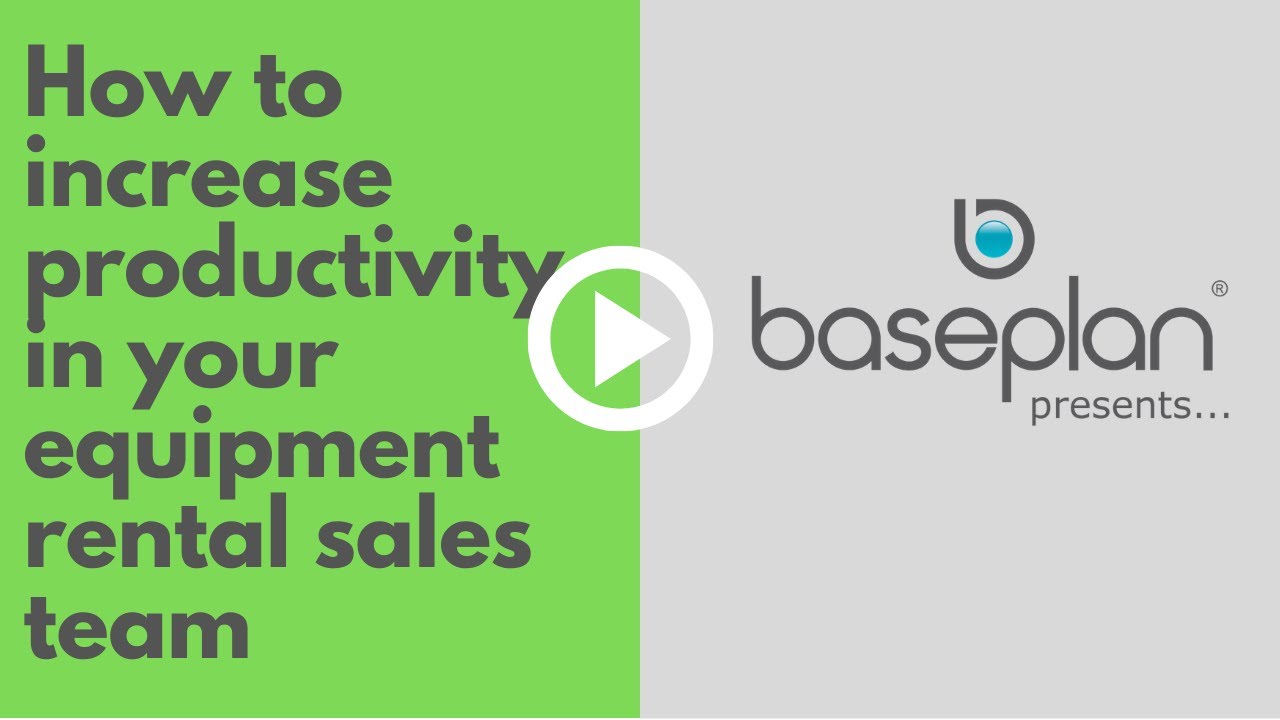 How to increase productivity in your equipment rental sales team YouTube
