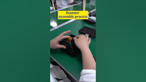 The barcode scanner assembly line 2