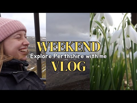Weekend Vlog | exploring Perthshire, countryside walks, visiting Glenshee ski centre, board games
