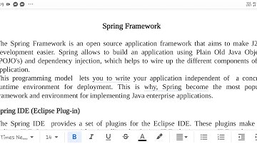 MCS4EB3 Advanced Java Programming : Module 5 - Spring Framework : Part 1 - Introduction
