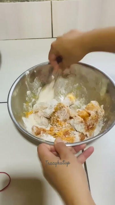 Ayam goreng rangup berjus guna tepung gandum #ayamgoreng #friedchicken  #homecook