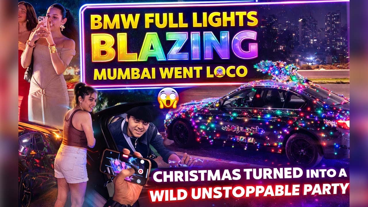 ‘’BMW’s Flexin’,Mumbai’s steppin’,🎥Christmas Vibes Poppin’,No Second Guessin’-Vlog’s Pure Blessing 🧿