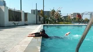 Basic swimming kick practice 🌊🏊🏻♂️