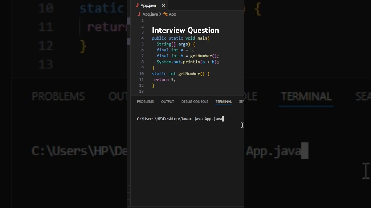 Java | Interview question | Part-12 #coding #java #interview