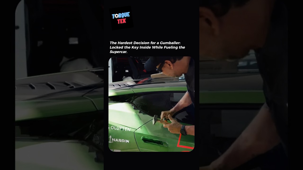 Locked the Key Inside While Fueling the Supercar.