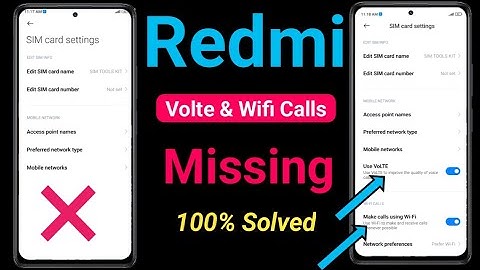 How to enable wifi calls & volte any redmi/Xiaomi | wifi calling & volte not showing in settings