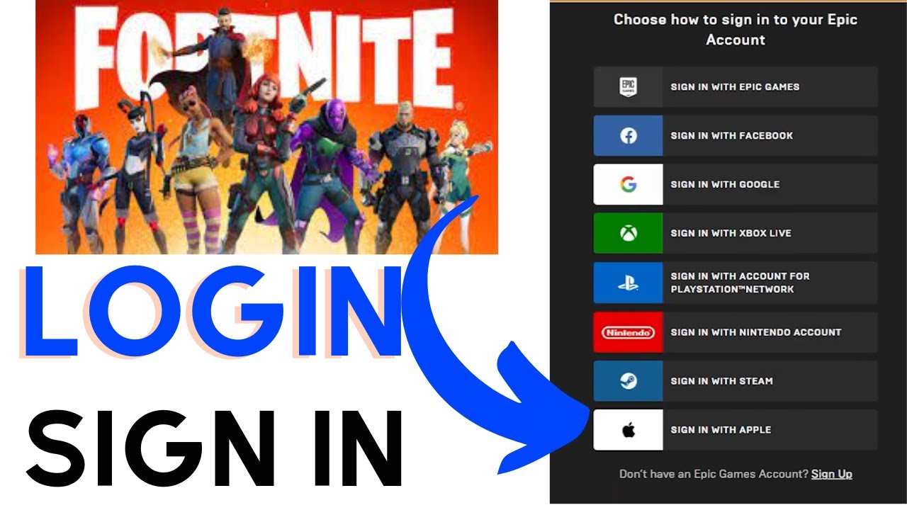 How To Login To Epic Games Account