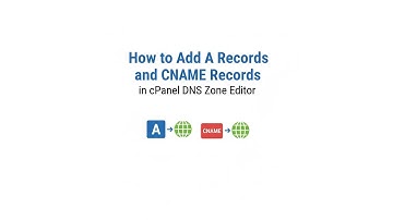 How to Add A Records and CNAME Records in cPanel DNS Zone Editor