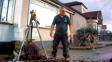 tree stump removal using a winch