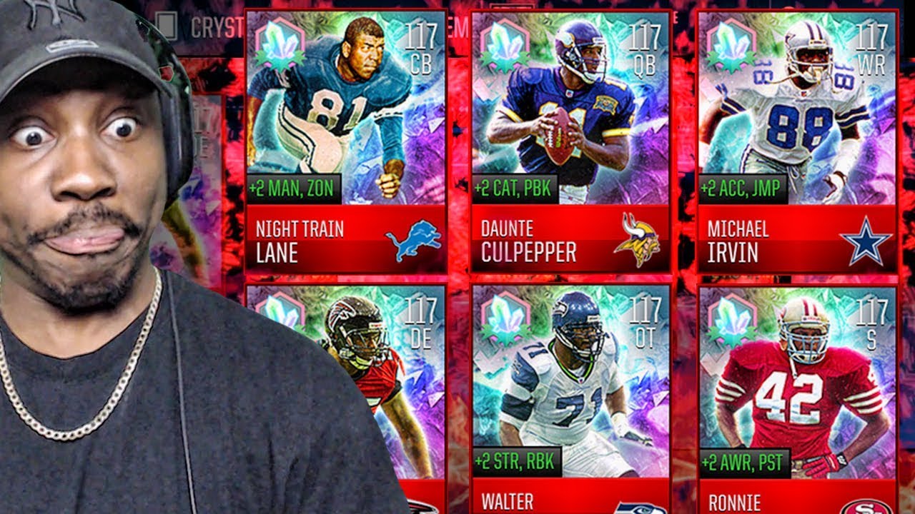 INSANE 117 OVR CRYSTAL LEGENDS IN EASTER PACK OPENING! Madden Mobile 18 Gameplay Ep. 42
