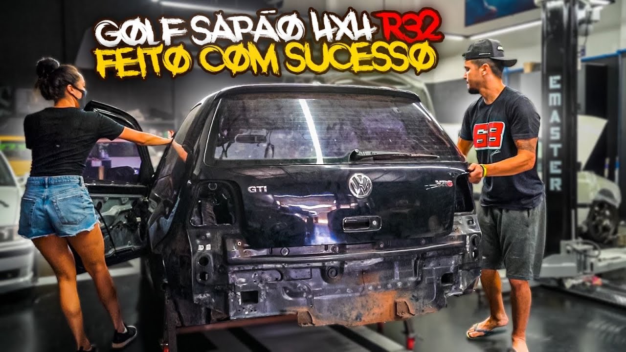 ULTIMO AJUSTE NO GOLF R32 COM A AJUDA DA MORENA 🙌🏻 *4x4 ficou original*