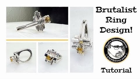 Brutalist Ring Style #:2 A Silversmithing Tutorial
