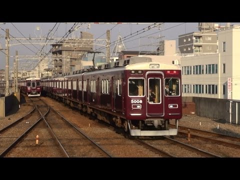阪急電鉄神戸線　5000系5008F  特急・梅田行き　＠園田　2012/1/13