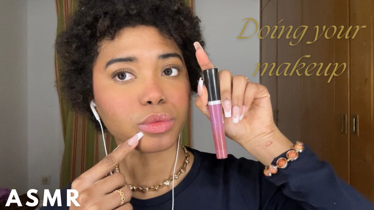 ASMR doing your makeup 💄💋 English