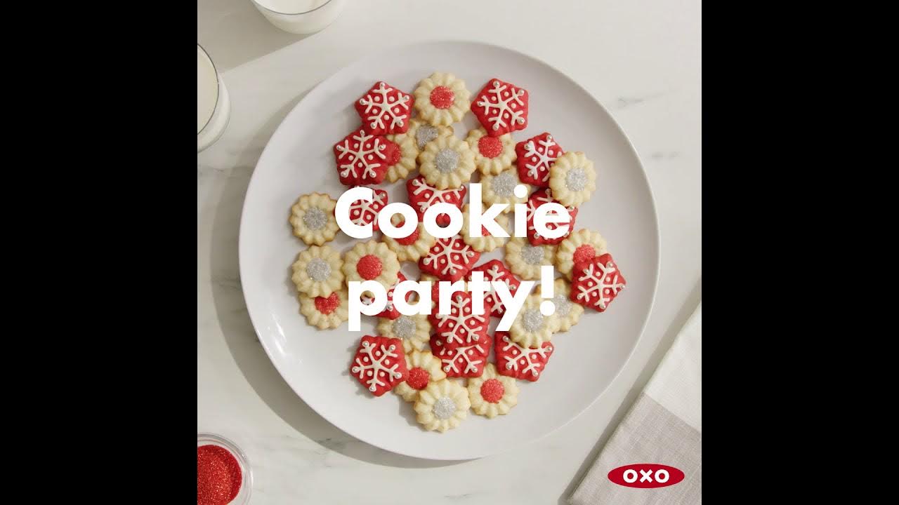 OXO Good Grips Cookie Press Butter Cookies - Knead to Cook